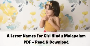 a letter names for girl hindu malayalam pdf - rread & download