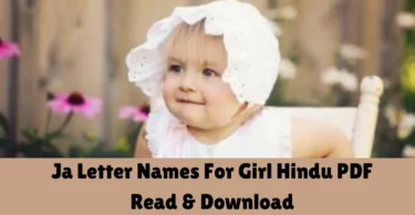 ja letter names for girl hindu p - read & download