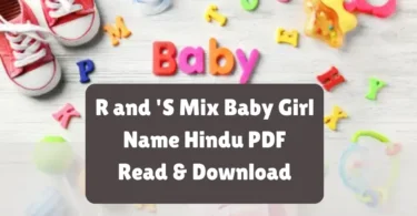 r and 's mix baby girl name hindu pdf - read & download