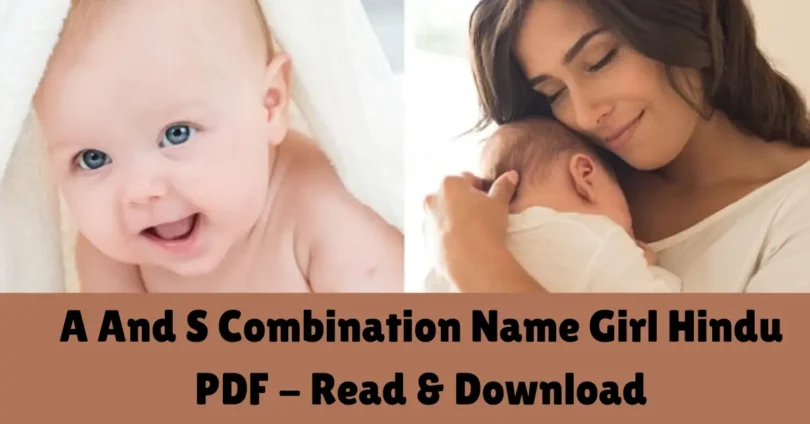 a and s combination name girl hindu pdf - read download